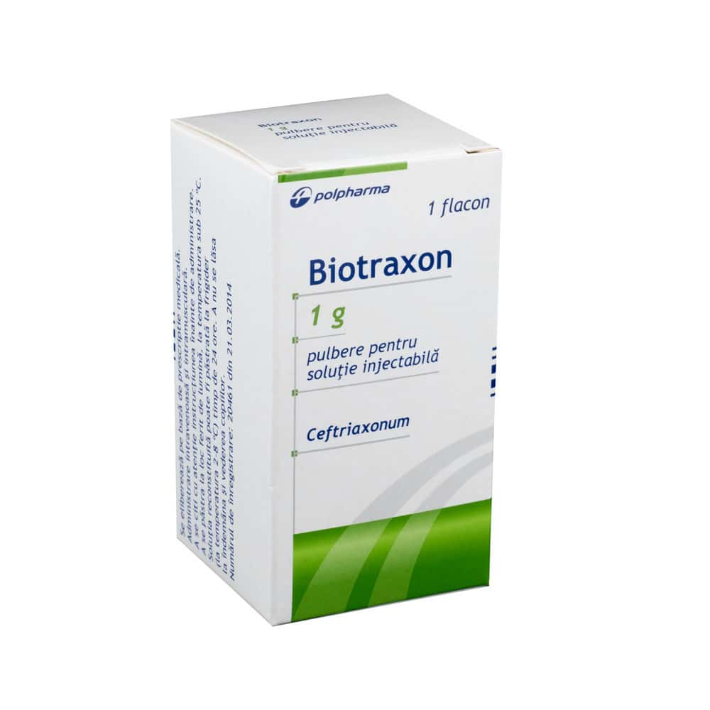 Biotraxon 1g pulb./sol. inj. N1