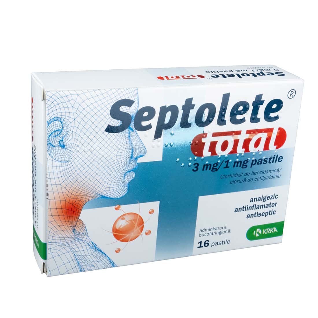 Septolete total 3mg/1mg pastile N8x2
