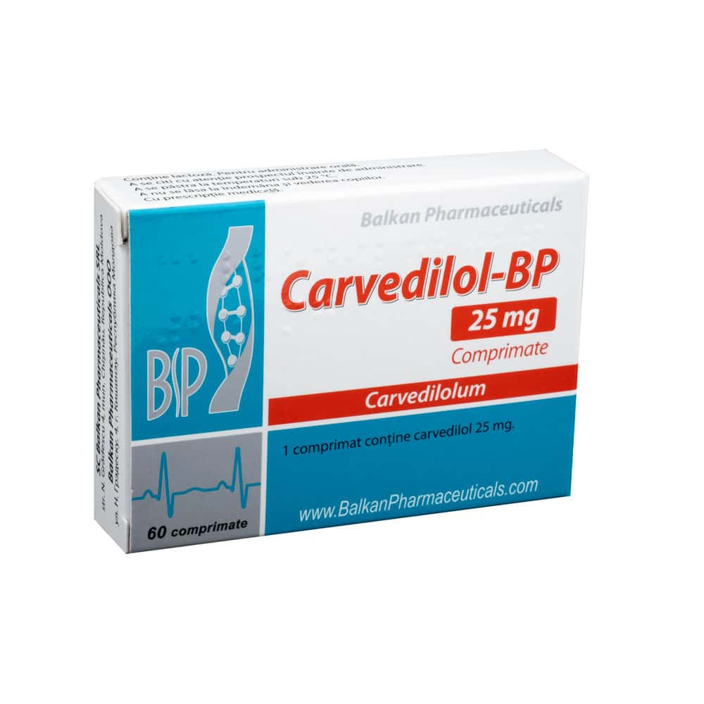 Carvedilol 25mg comp. N20X3
