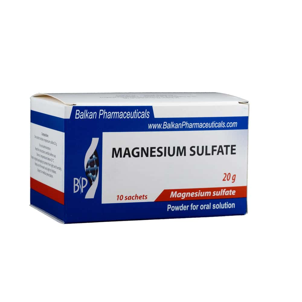 Magnesii sulfat 20g pulb.sol.orala N10