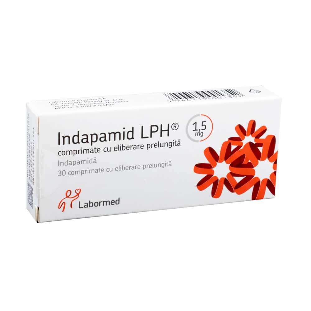 Indapamid LPH 1.5mg comp. film. elib. prelung N10x3
