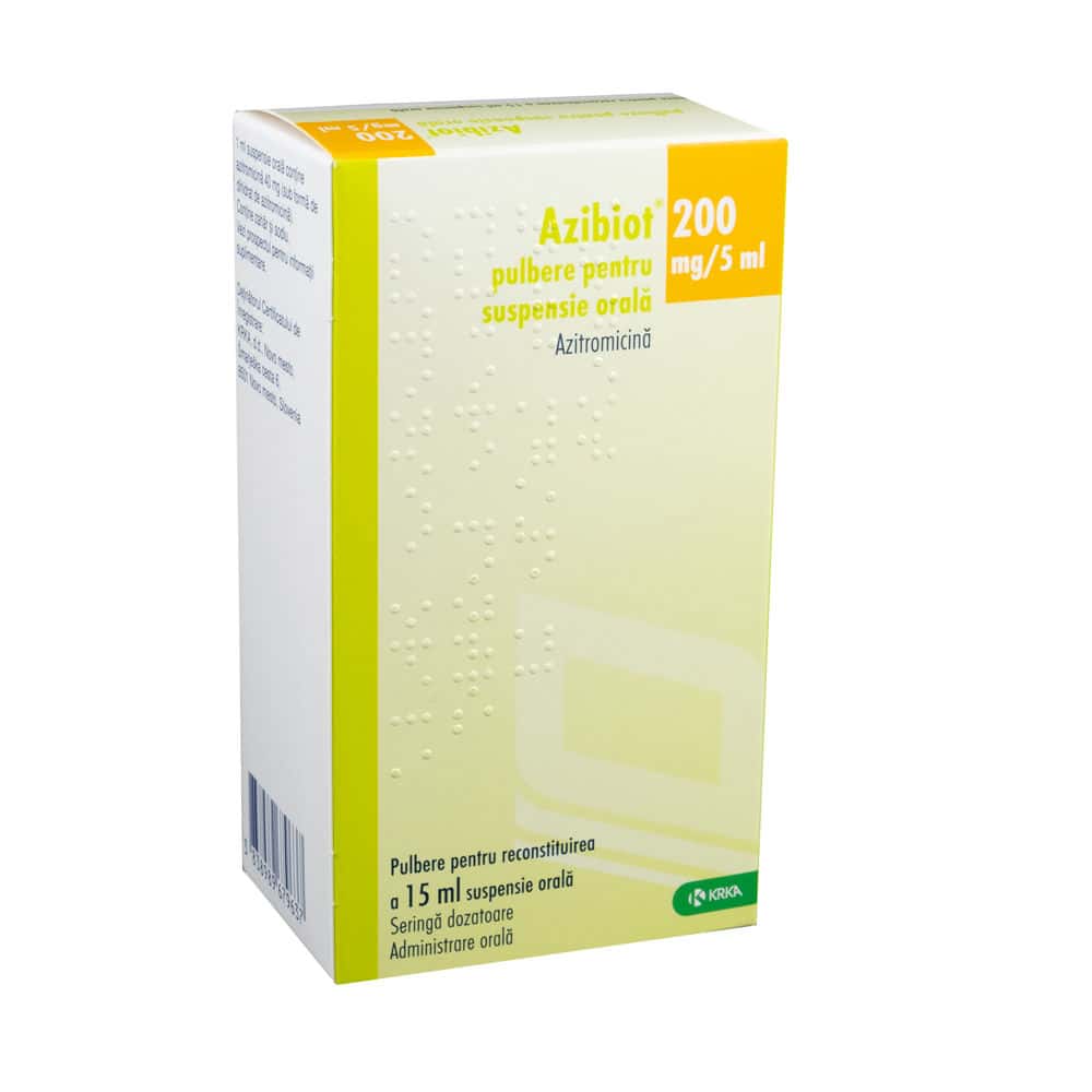 Azibiot 200mg/5ml 15ml pulb./susp. orala N1