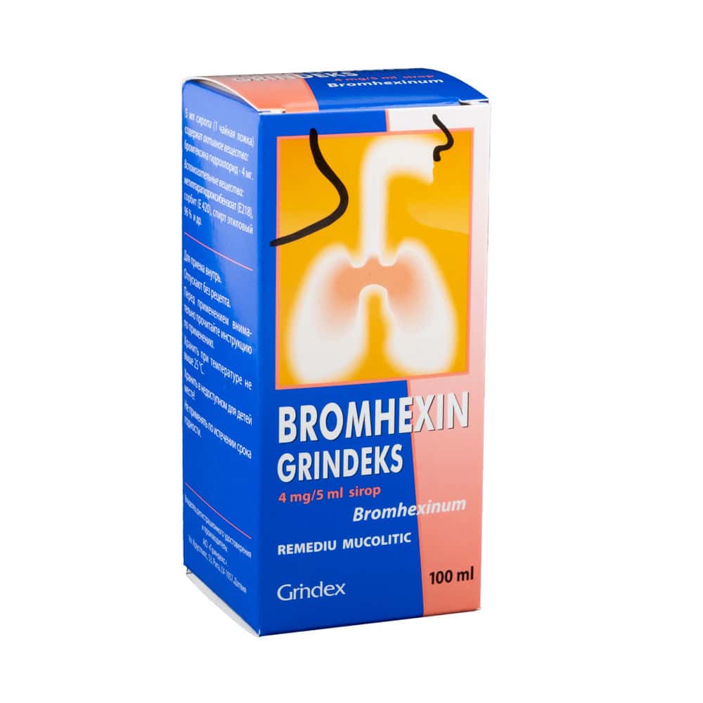 Bromhexin 4mg/5ml 100ml sirop
