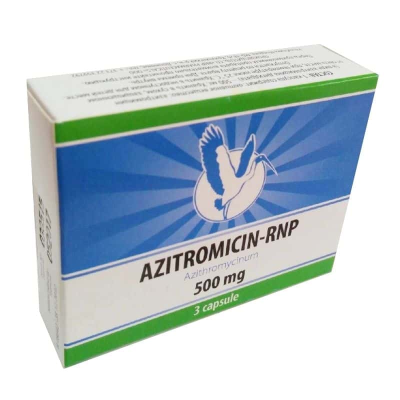 Azitromicin-RNP 500mg caps. N3
