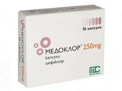 Medoclor 250mg caps. N16