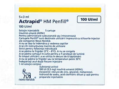 Actrapid hm penfill 100UI/ml 3ml sol.inj. N5