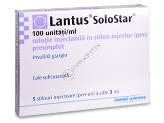 Lantus Solo star 100UI/ml 3ml sol.inj.stilou preumlut N5