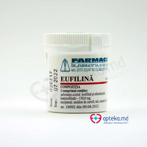 Eufilina 150mg N30 comp.