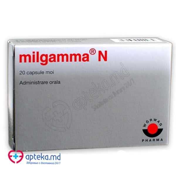 Milgamma N caps. moi 0,25 mg + 90 mg + 40 mg N10x2