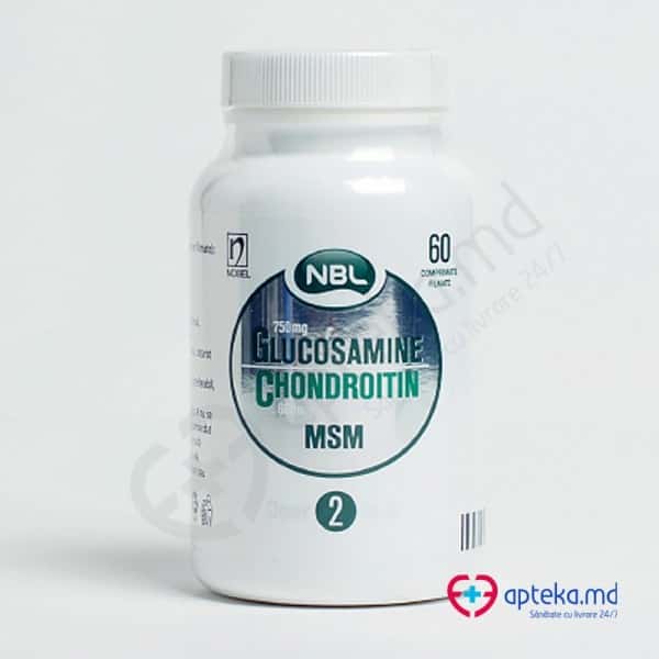 NBL Glucosamine750mg+Chondroitin 600mg +MSM 300mg comp.film.N60