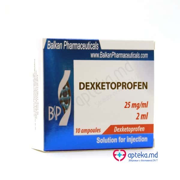 Dexketoprofen sol. inj. 25 mg/ml 2 ml N5x2