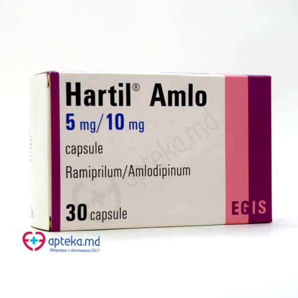 Hartil Amlo 5 mg + 10mg caps. N10x3