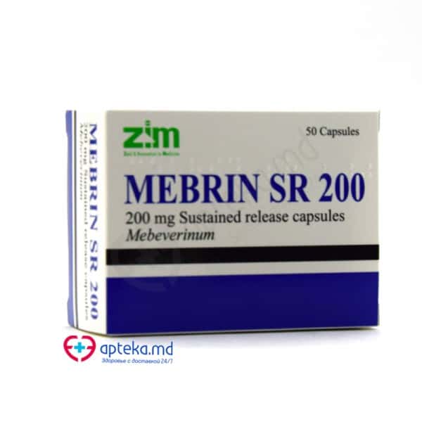 Mebrin SR 200 caps. elib. prel. 200 mg N10x5