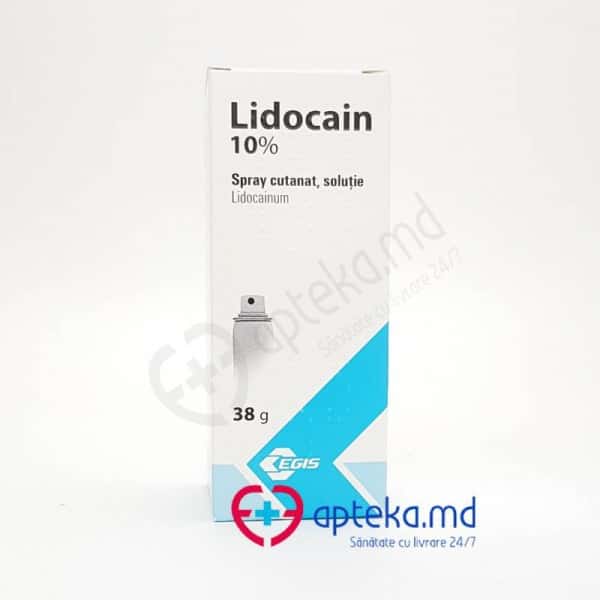 Lidocain 10% spray cutan., sol. 38 g