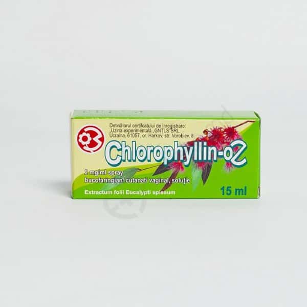 Chlorophyllin-OZ 2mg/ml 15ml spray bucofaring.