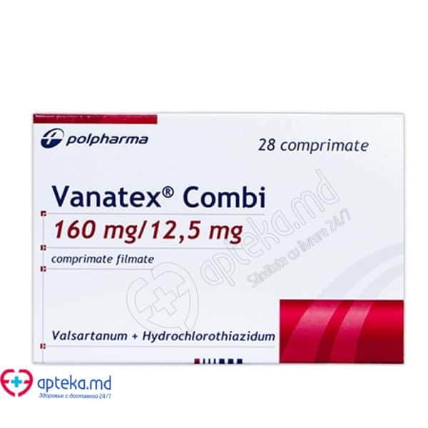 Vanatex Combi comp. film. 160 mg + 12,5 mg N14x2