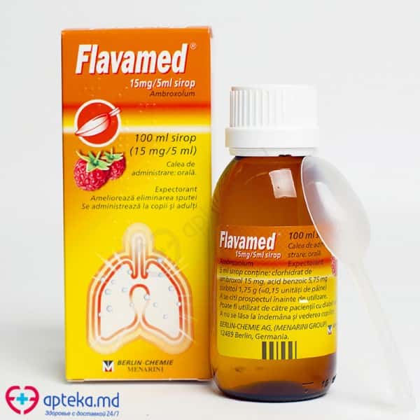 Flavamed 15 mg/5 ml 100 ml sirop