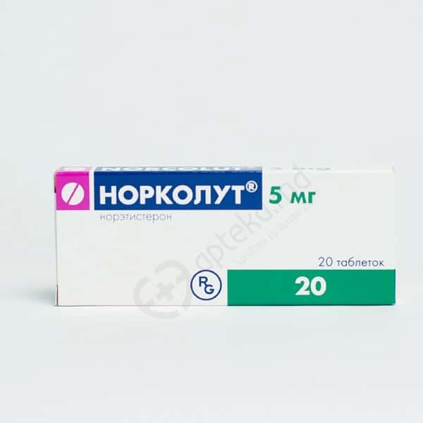 Norcolut 5 mg., N20 comp.