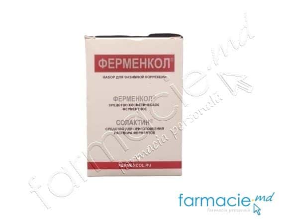 Fermencol set 4mg+40 ml Solactin( p/u corectia cicatricelor)