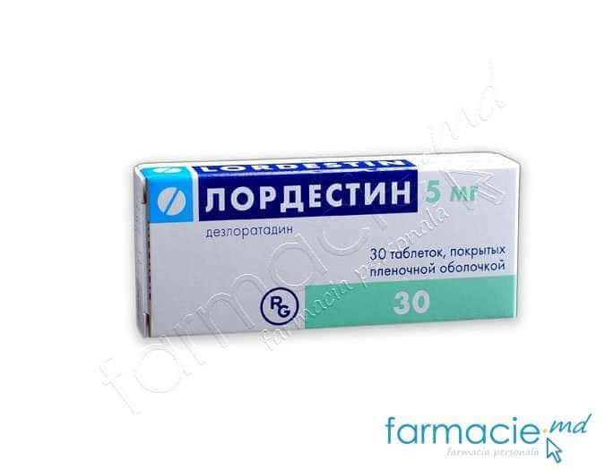 Lordestin comp. film. 5 mg N10x3