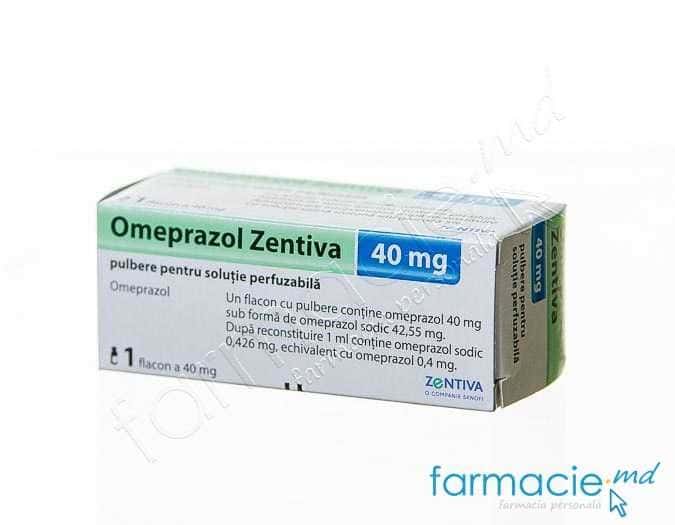 Omeprazol Zentiva 40 mg pulb./sol. perf.40 mg N1