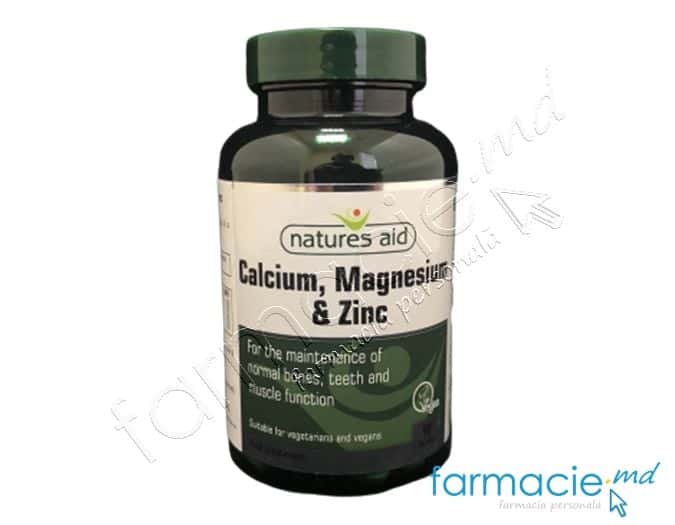 Ca+Mg+Zn VEGAN (400mg+200mg+7,5mg) comp.N90 Natures Aid