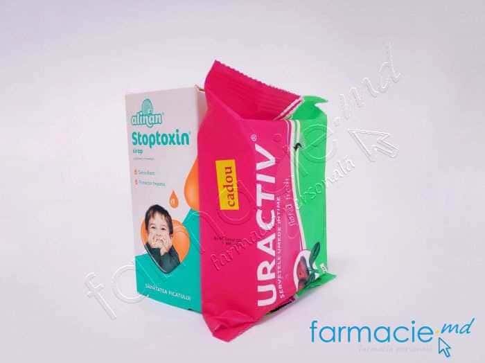 Alinan Stoptoxin sirop 150 ml ( + 1 an )(detoxifiant,protector hepatic) + Cadou