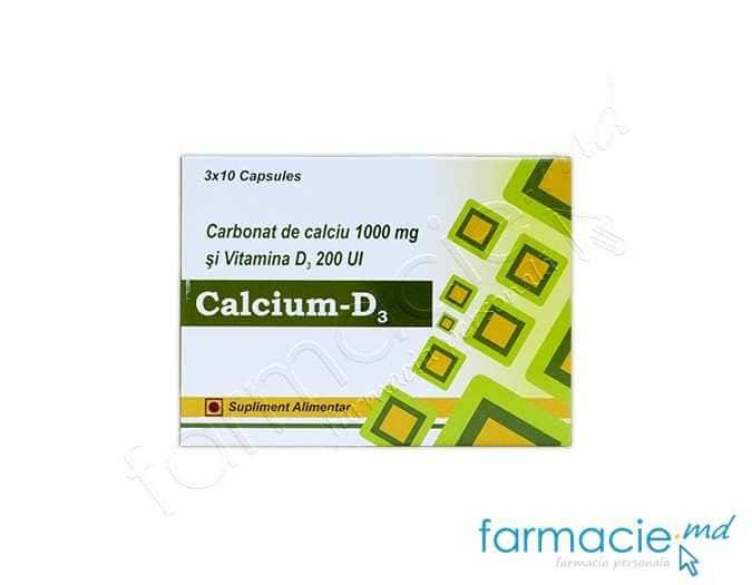 Calciu+D3 caps. gel.N30