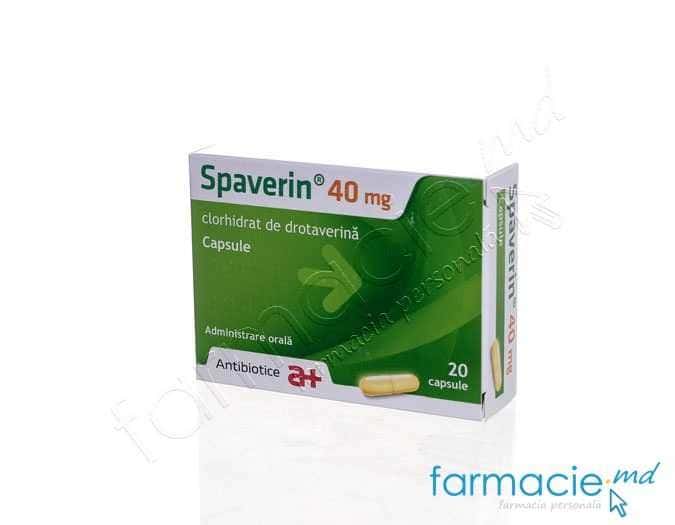 Spaverin caps.40 mg N10x2 (No-spa)(Antibiotice)
