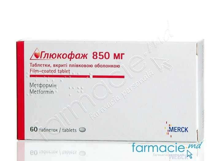 Glucophage® comp. film. 850 mg N20x3