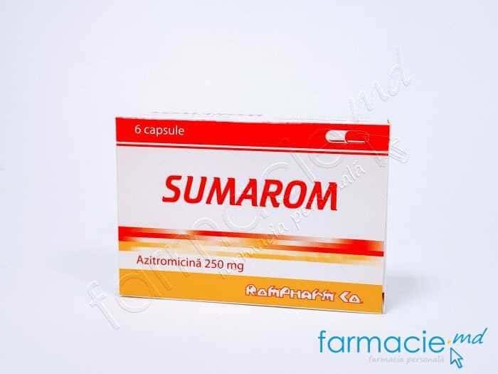 Sumarom caps. 250mg N6 (azitromicin)