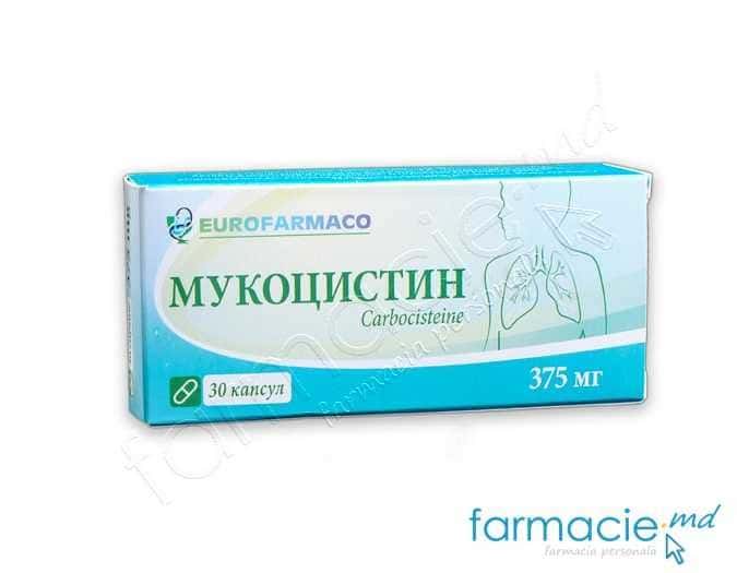 Mucocistin caps. 375 mg N10x3(Eurofarmaco)