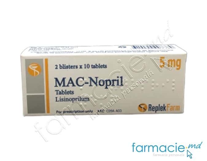 MAC-Nopril comp.5 mg N10x2 (Lisinoprilum)