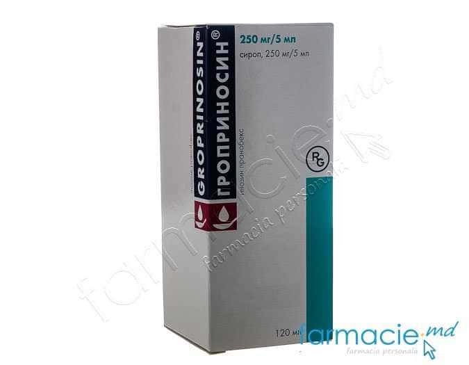 Groprinosin® sirop 250 mg/5 ml 120 ml N1