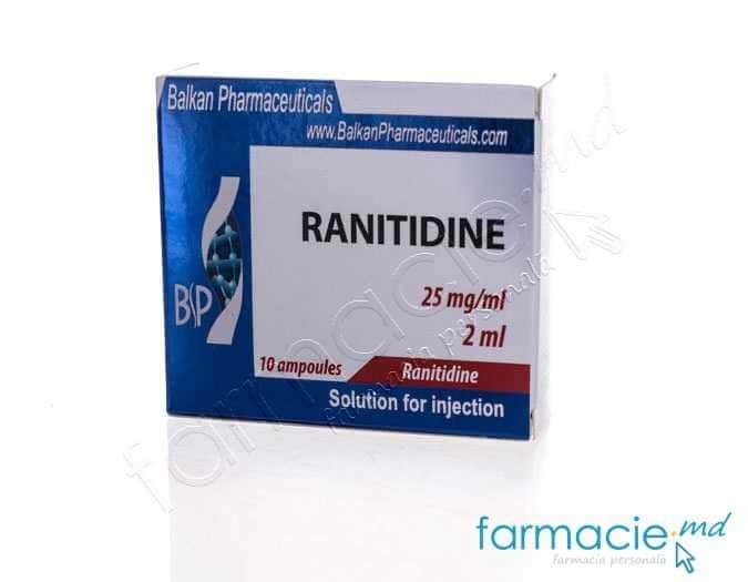 Ranitidin 25mg/ml sol.inj. 2ml N10 (Balkan)