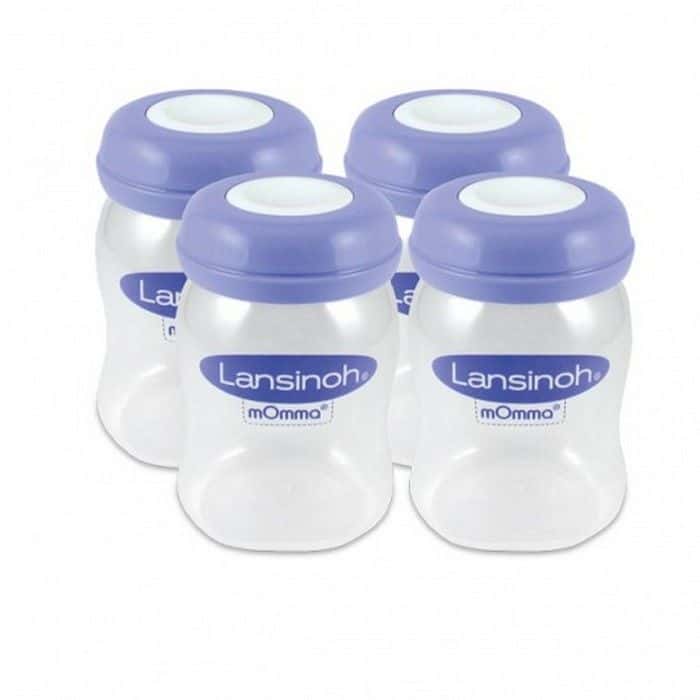 Lansinoh Container pentru colectarea laptelui matern, 160ml, 4 buc, 0+ (20417)