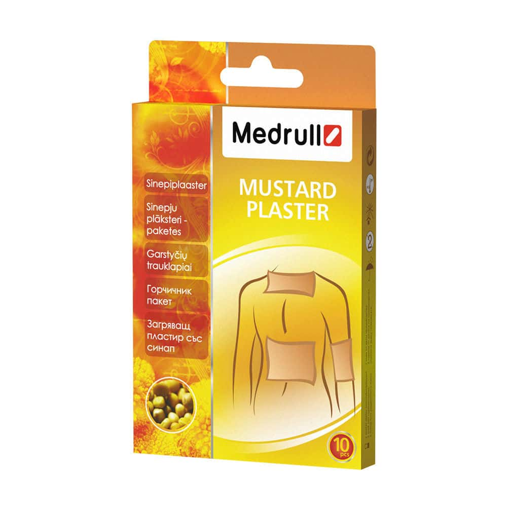 Горчичный пластырь. Mustard Plasters. Горчичник 10. Mustard Plaster in Pack.