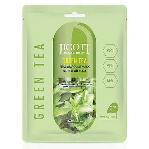 Jigott Real Mască pentru față cu ceai verde 27ml