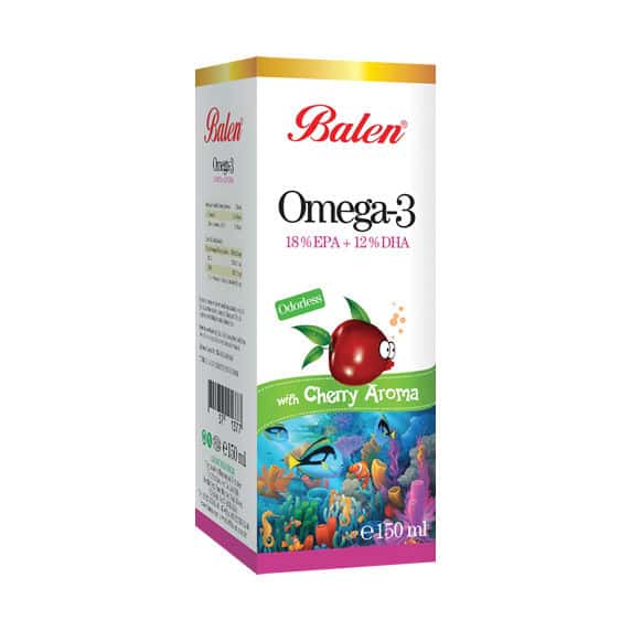 Balen Omega 3 cu aromă de vișine 150 ml