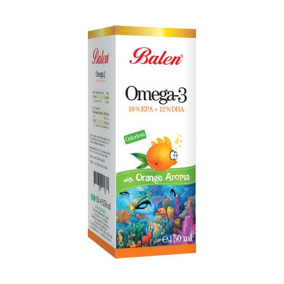 Balen Omega 3 cu aromă de portocale 150 ml