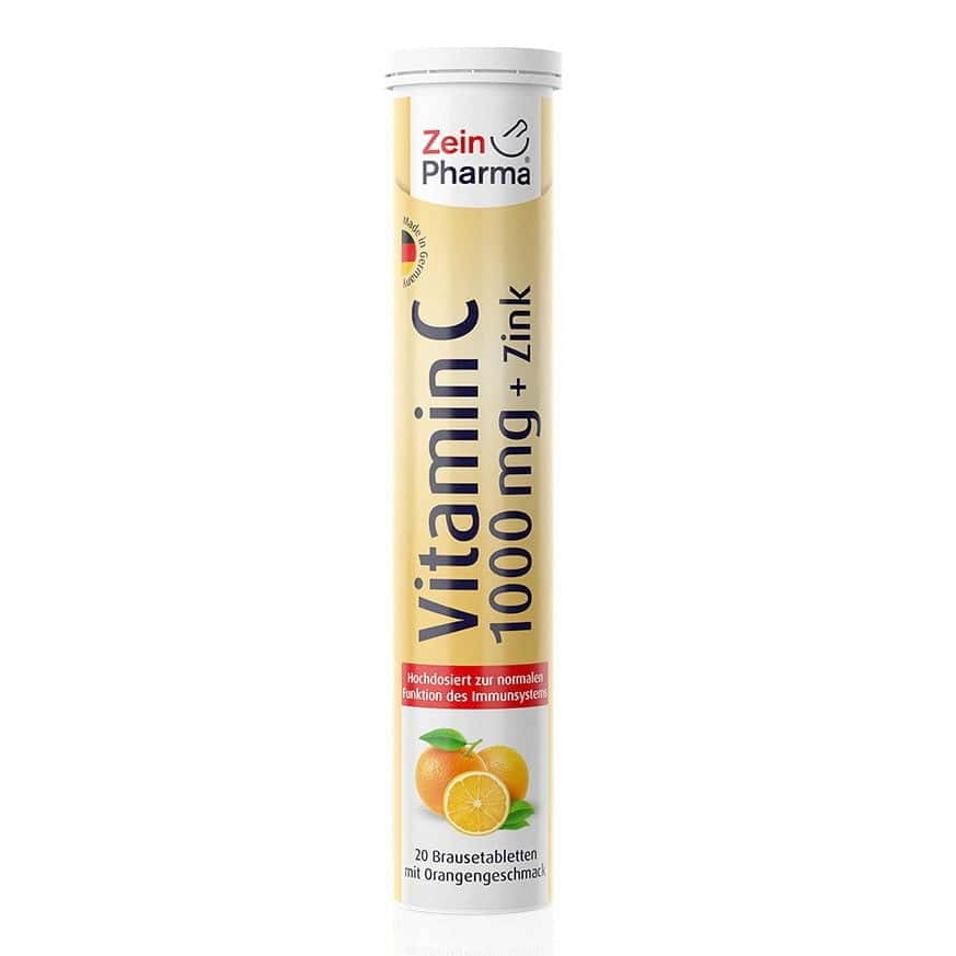 Vitamina C 1000mg + Zn 10mg comp.eferv. portocala N20