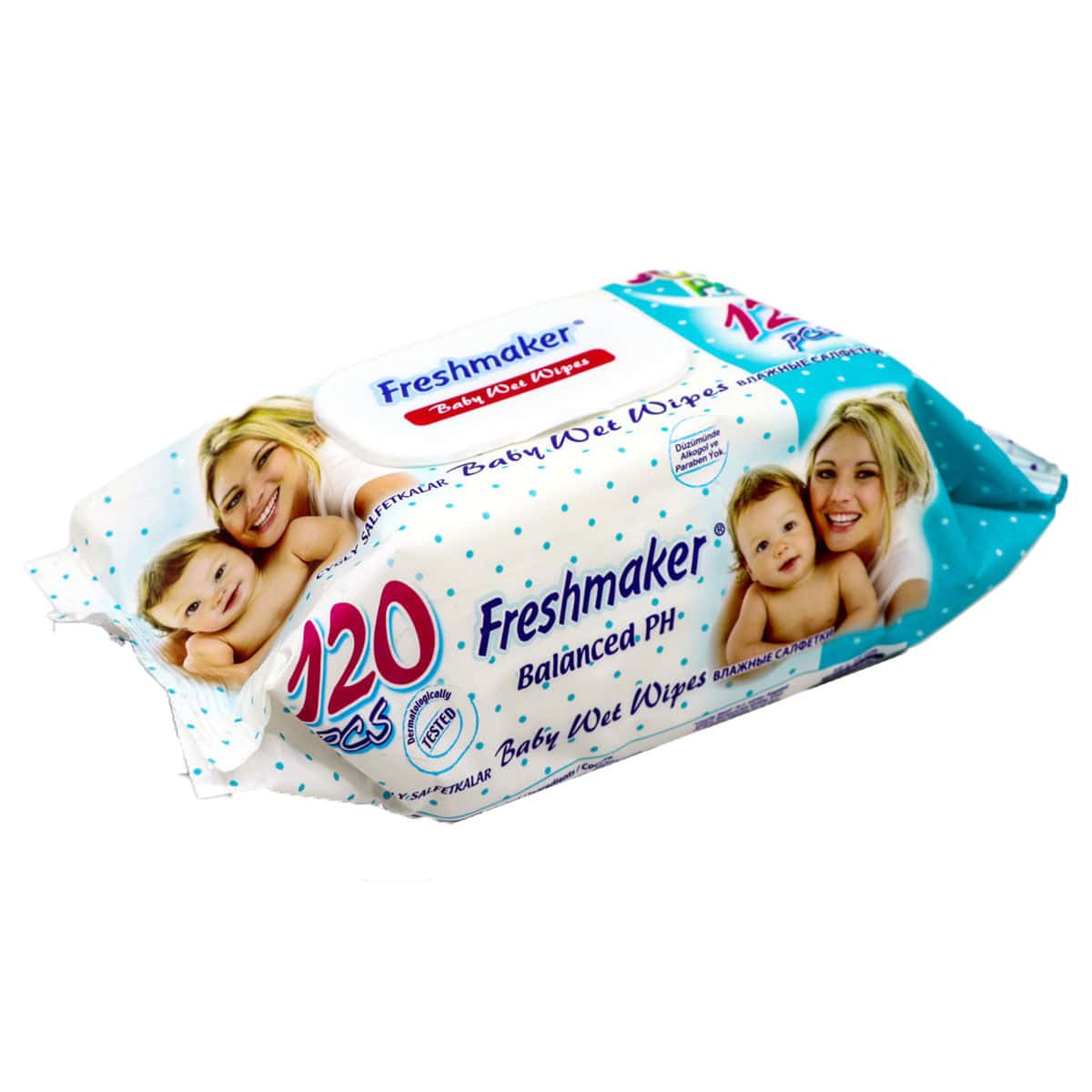 Freshmaker Șervețele umede Jumbo pack 120 buc cu capac