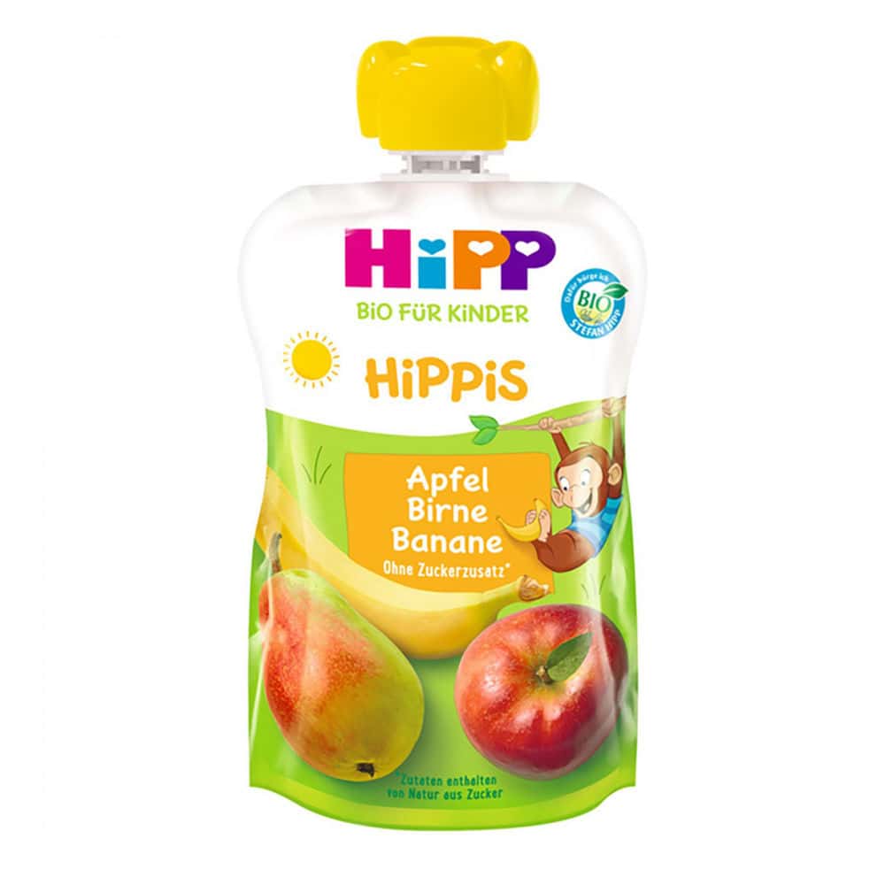 Hipp 8520 Surpriza din fructe (mare,banane și pere) 90g