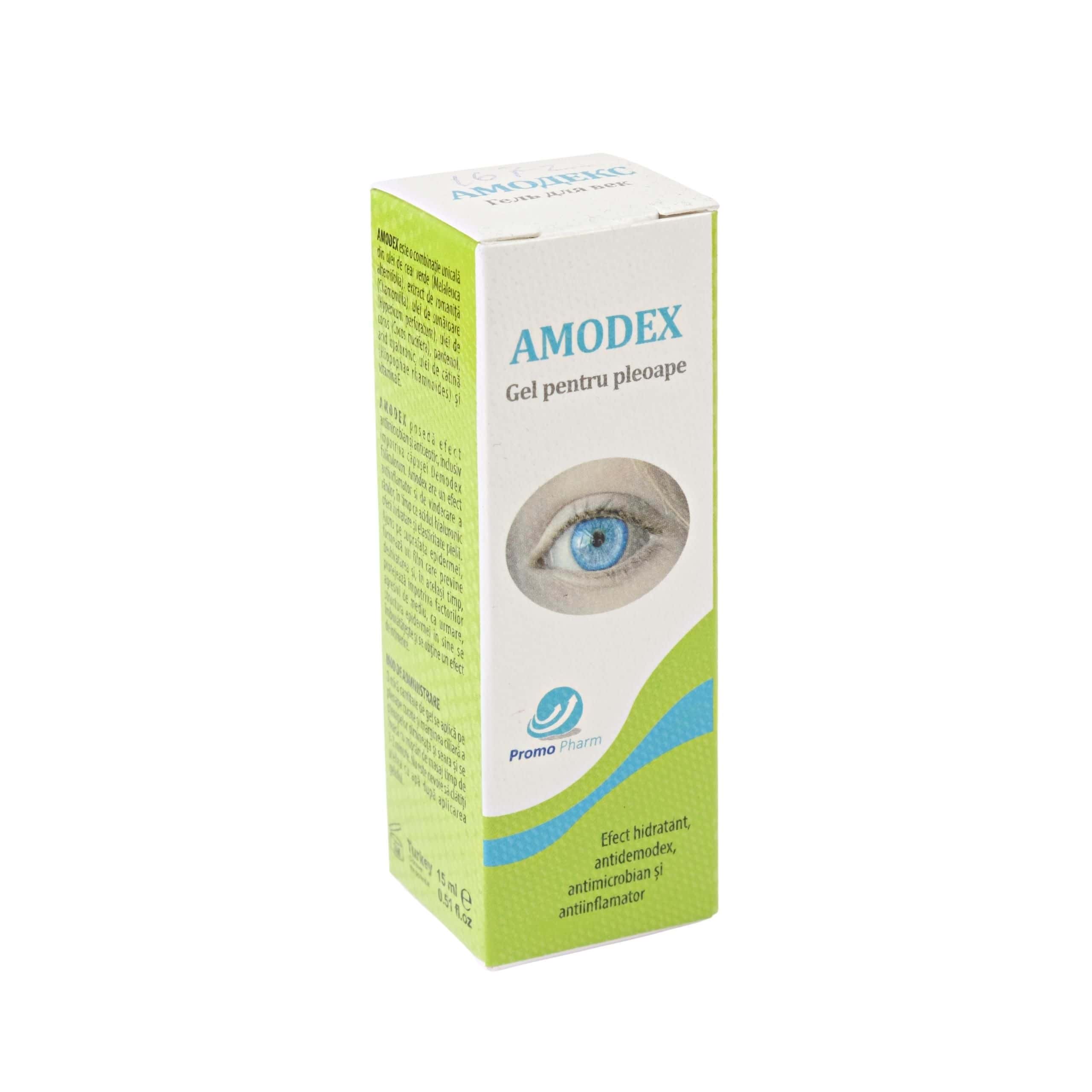 Amodex gel pentru pleoape (hidratant, antidemodex) 15ml N1
