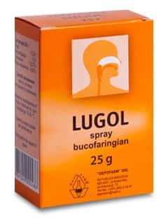 Lugol 1% 25g spray bucofaring.